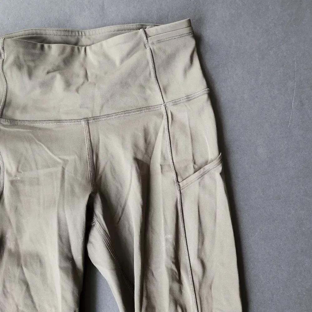 Lululemon Army Green Cropped Leggings
